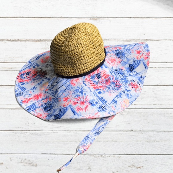Lilly Pulitzer Accessories - Lilly Pulitzer Sun Hat and Sunglasses Strap